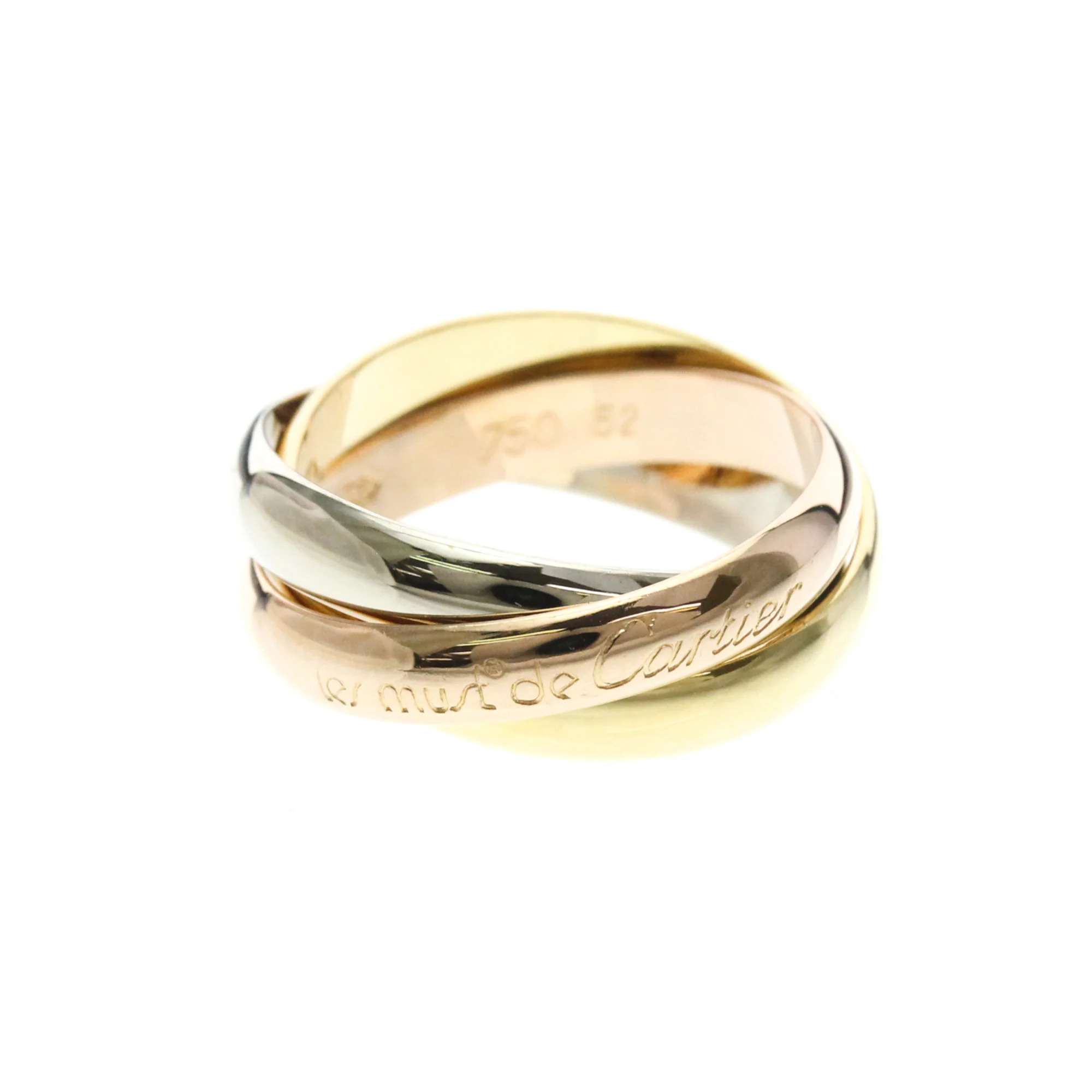 Cartier Trinity Ring Yellow Gold 18kPink Gold 18kWhite Gold 18k Fashi